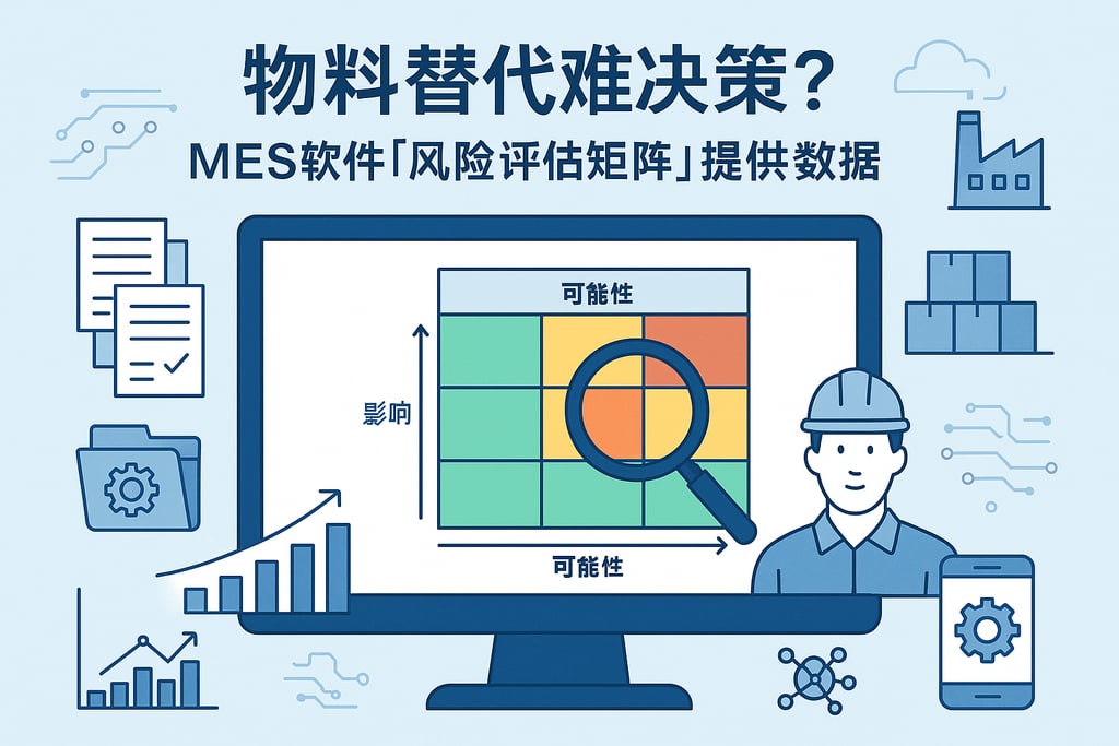 物料替代难决策？MES 软件「风险评估矩阵」提供数据